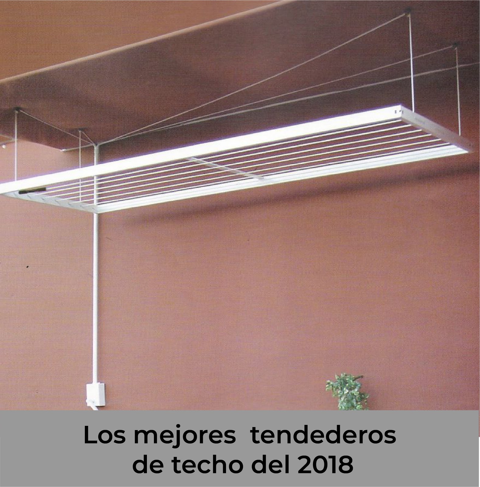 ⇒ Comprar Tendedero techo manivela extensible 110-170cm acero blanco  sube-baja efegete ▷ Más de 200 tiendas ✔️